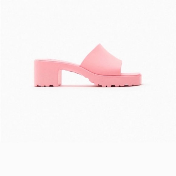 Zara Shoes Zara Barbie Rubberized Lug Sole Sandals Poshmark